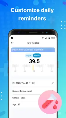 Blood Pressure Tracker android App screenshot 1